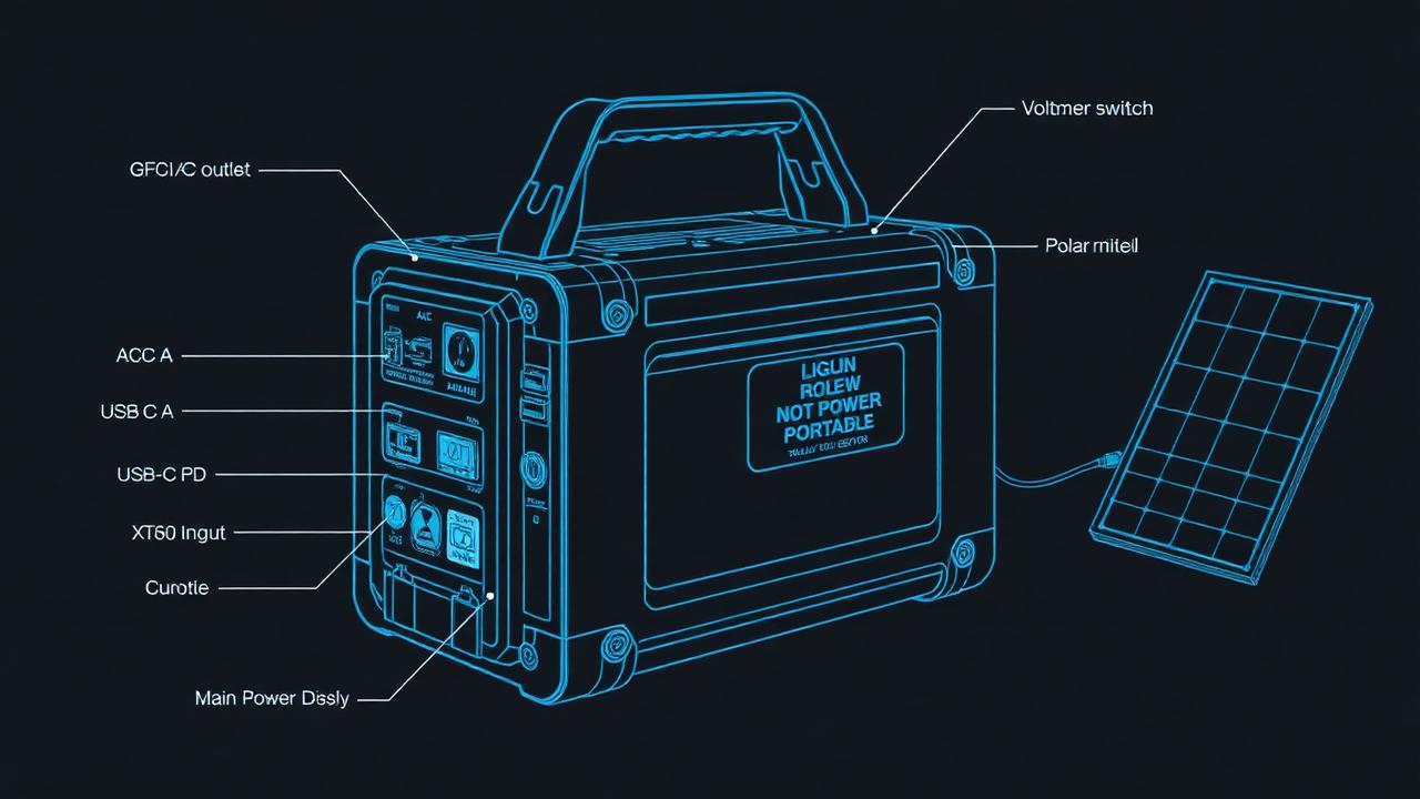 Finished DIY portable battery power station